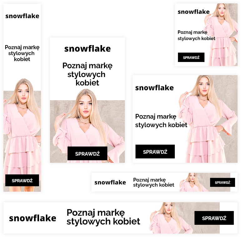Portfolio Snowflake - kampania bannerowa