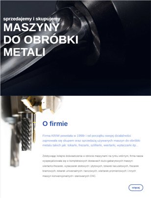 Portfolio Kriw - widok Tablet