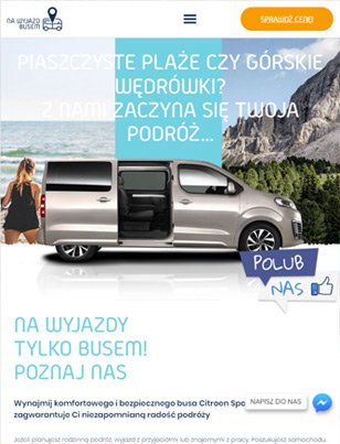 Portfolio Na Wyjazd Busem - widok Tablet