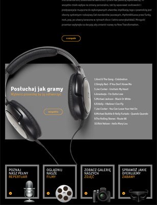 Portfolio NewTransformation - widok Tablet