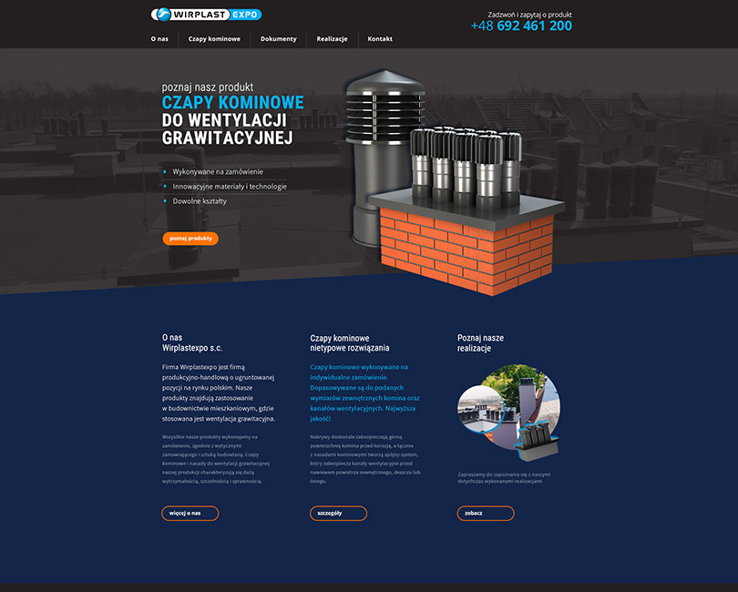 Portfolio Wirplast Expo - widok PC
