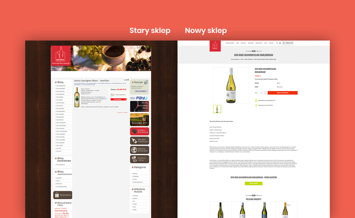 Case Study - Migracja i rozbudowa sklepu internetowego - Zmiana designu karty produktu